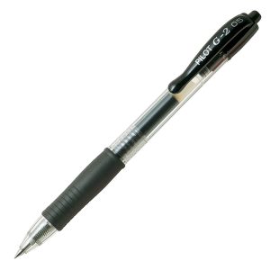 Pilot G2 Retractable Gel Pen 0.5mm Black